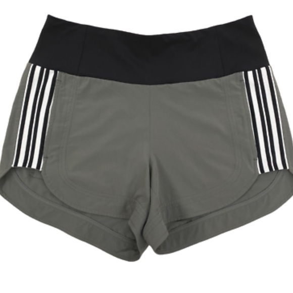 Athleta Ascender Shorts Women's Size 12 side Striped Running Workout Athletic - Picture 3 of 7